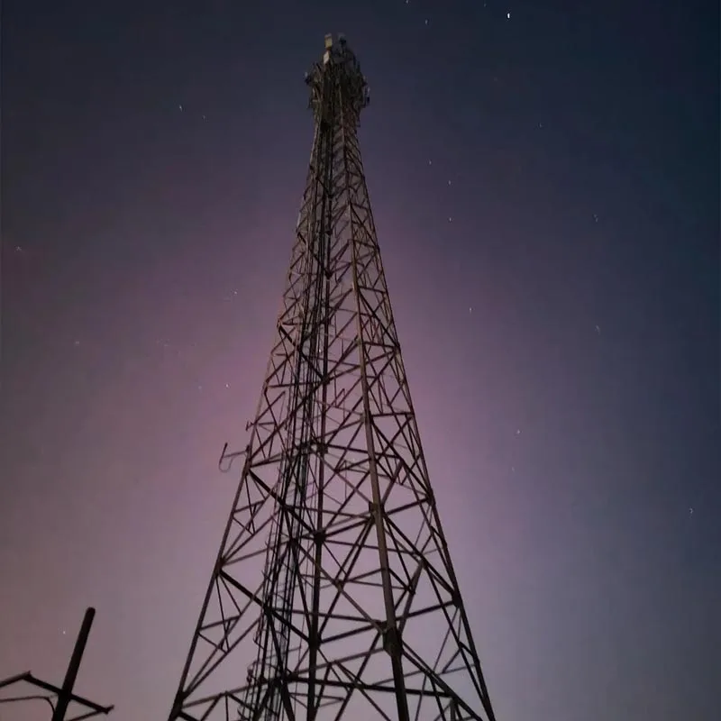 Menara Telekomunikasi Baja Sudut Galvanis